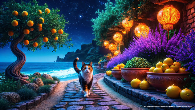 El Jardín Nocturno del Gato Estelar 