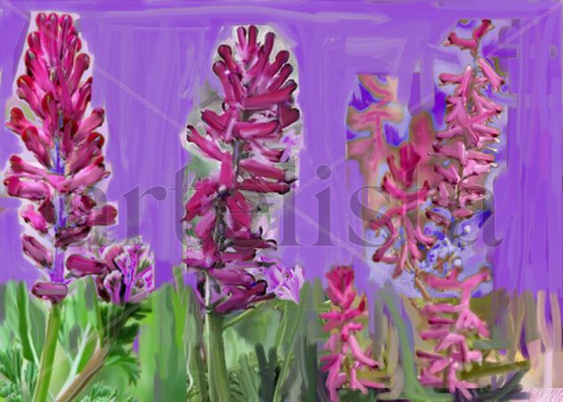 imprexpresionismo - flores de Castilla La Mancha IV