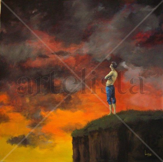 contemplando el silencio Oil Canvas Others