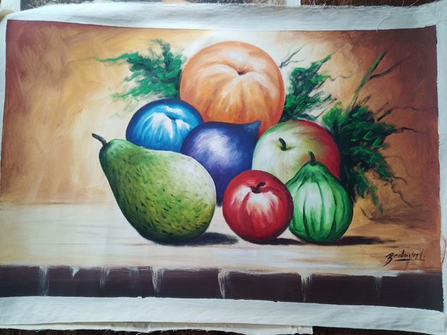 Frutas Óleo Lienzo Bodegones