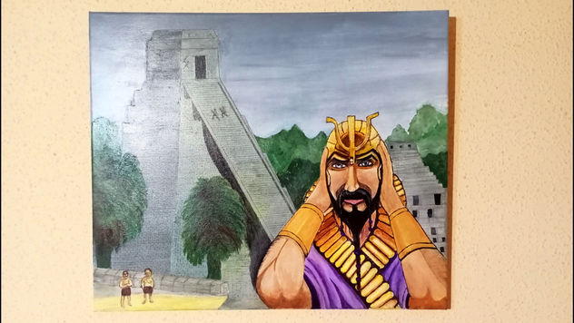 Ancestral Recall Ilustración Cuadro Acrilico Sobre Lienzo - Magic The Gathering
