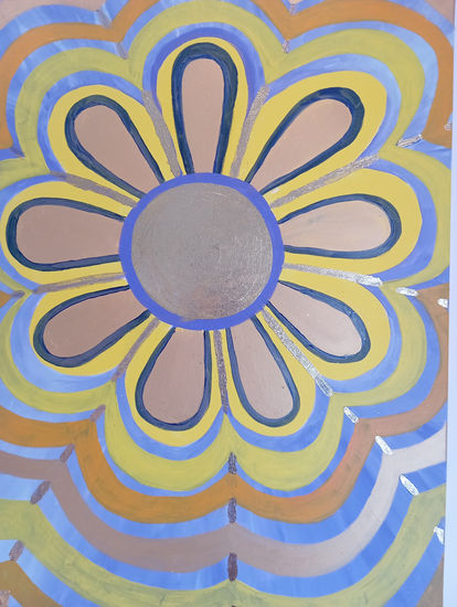 Hippy Acrílico Lienzo Floral