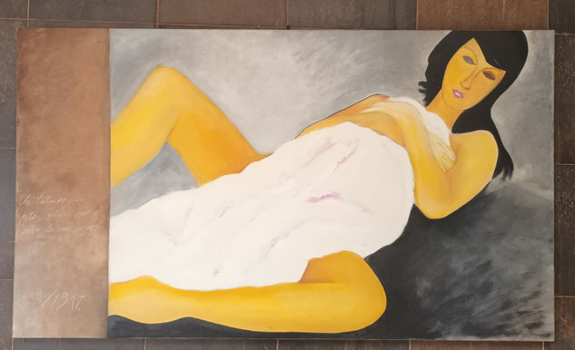 Timidez Óleo Lienzo Desnudos