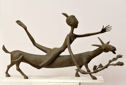 Goat and girl