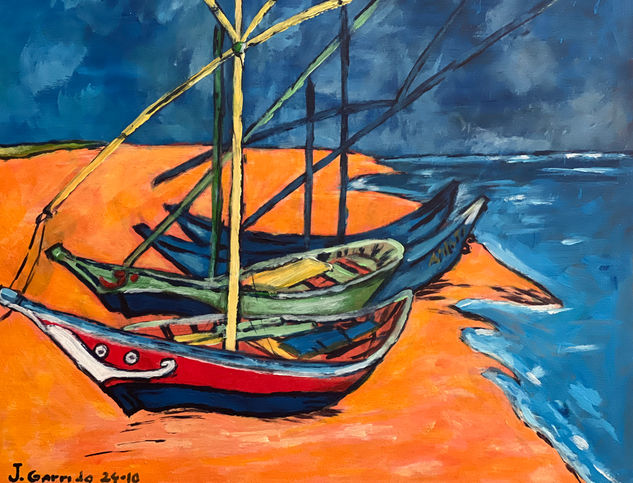 Marina Acrílico Tabla Paisaje