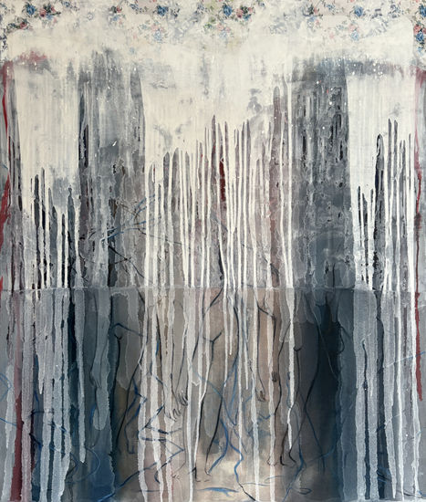 Untitled Mixed media Canvas Nude Paintings