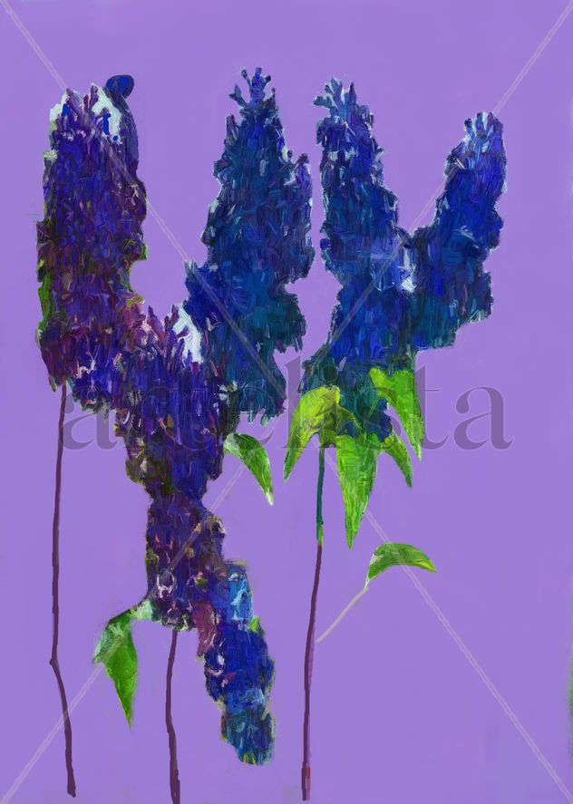 imprexpresionismo - flores de Castilla La Mancha XIV