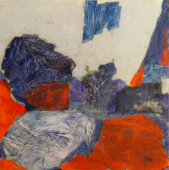 paisaje collage II Mixed media Panel Landscaping
