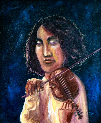 La joven del violín