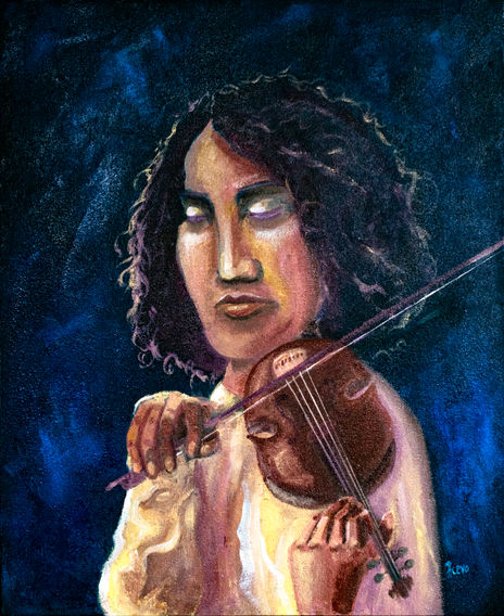 La joven del violín