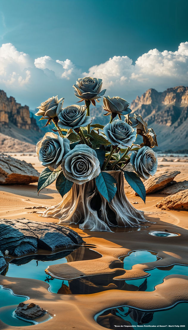 "Ecos de l'Impossible: Roses Petrificades al Desert". Martí Felip 2025