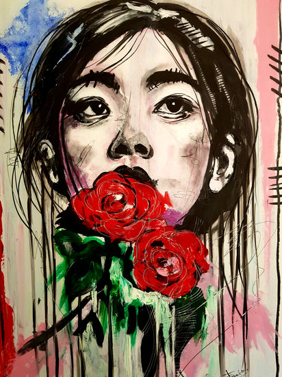 Le murmure des roses Media Mixta Cartulina Figura