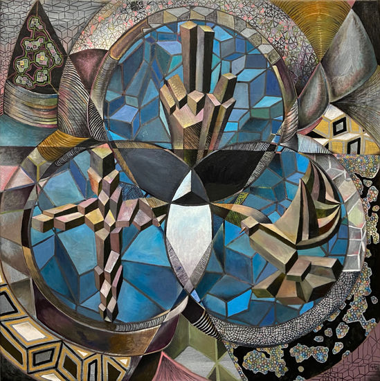 Misterio insondable Mixed media Textile Others