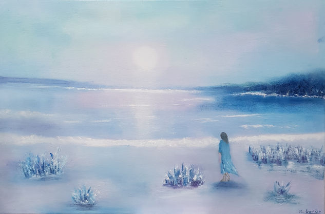 Meditacion en la bruma Oil Canvas Landscaping