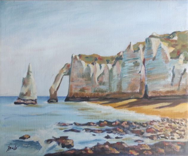 acantilados Oil Canvas Marine Painting