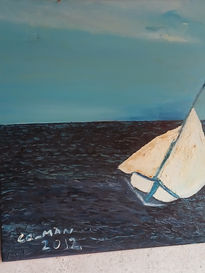 White sailboat