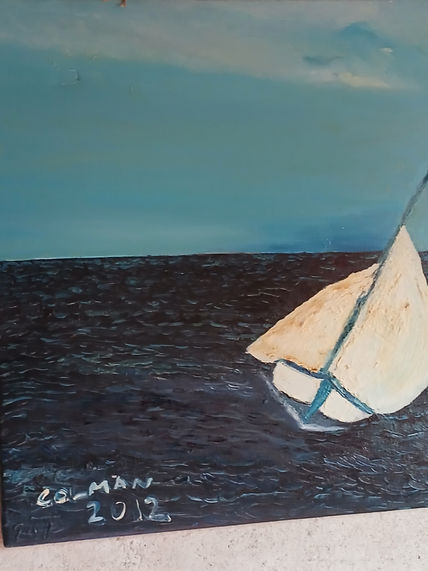 White sailboat