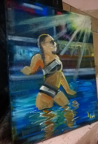 Bella hermosa  mujer Roja Oil Canvas Landscaping