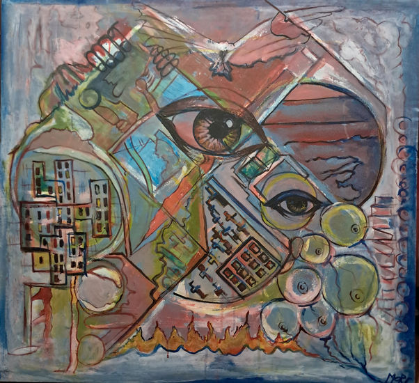 Israel bajo amenaza Acrylic Canvas Others