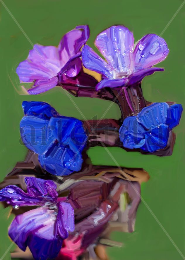 2025 - imprexpresionismo - flores de Castilla La Mancha XXXIII