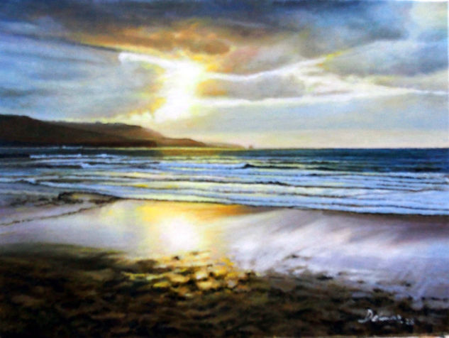 Playa Las Canteras XXVII-Las Palmas G.C. Óleo Lienzo Marina