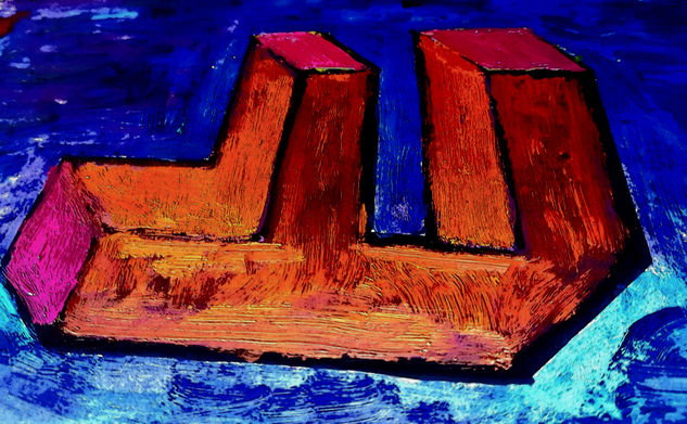 Hierro 8 Oil Panel Figure Painting