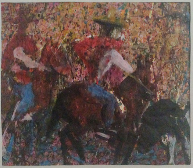 Serie rodeo A-1 Acrílico Papel Animales