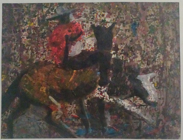 Serie rodeo A-2 Acrílico Papel Deportes
