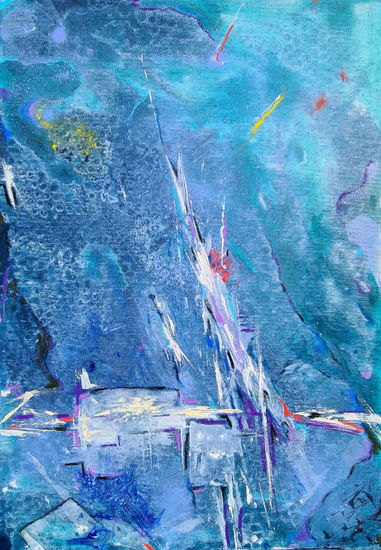 Thalassa VI Acrylic Canvas Marine Painting
