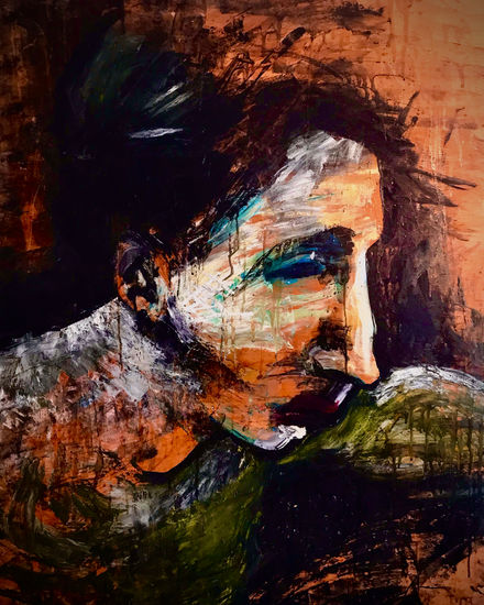 Elogio a la tristeza Media Mixta Tabla Retrato