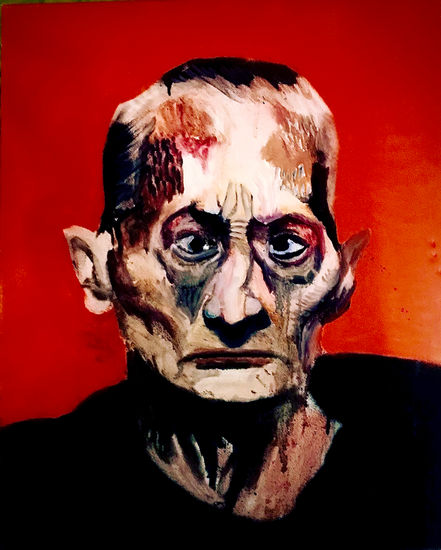 Bad Life, mala vida . Pintura Dmmendoza 2015 Mixed media Canvas Portrait