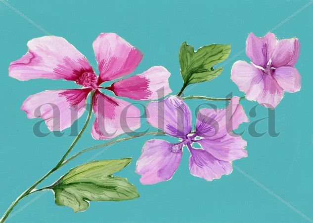 imprexpresionismo - flores de Castilla La Mancha XXXIXV 