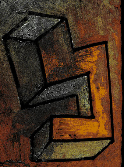 Hierro 77 Oil Panel Figure Painting