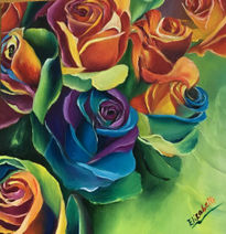 Rosas del arcoíris