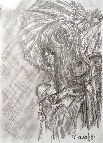 rain drops falling Pencil