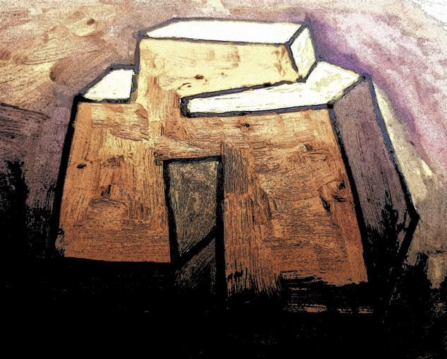 Hierro 41 Oil Panel Figure Painting