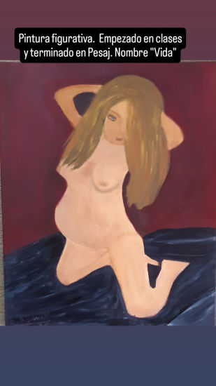 Vida Acrylic Canvas Nude Paintings