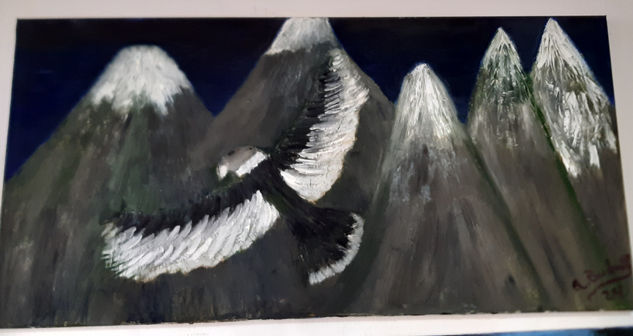Condor andino Oil Canvas Animals
