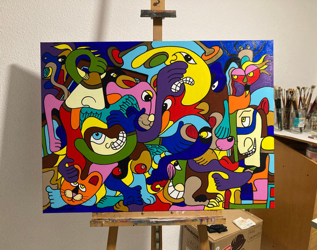 “ Golpe de corazón “ Acrylic Canvas Others
