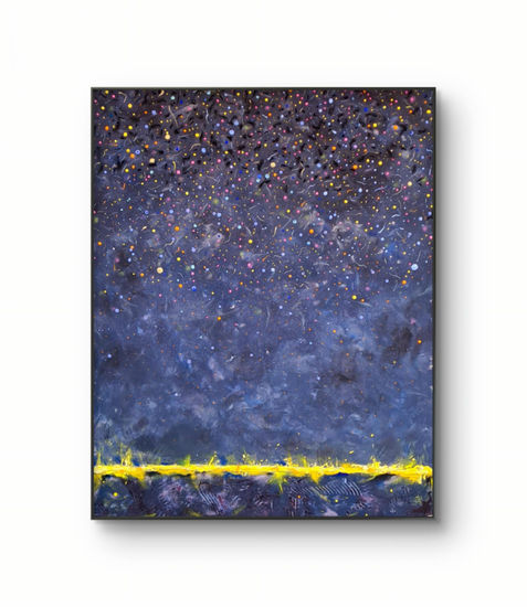 Celestial Bloom IV Media Mixta Lienzo Otros