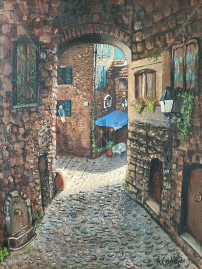 CALLE DE SIENA Oil Canvas Landscaping