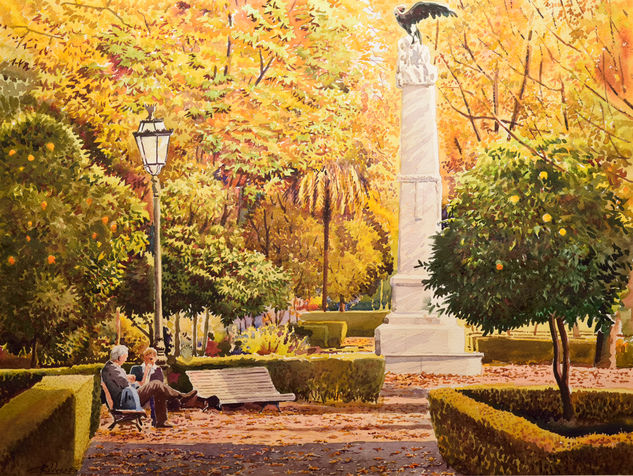 Al solecito de otoño Watercolour Paper Landscaping