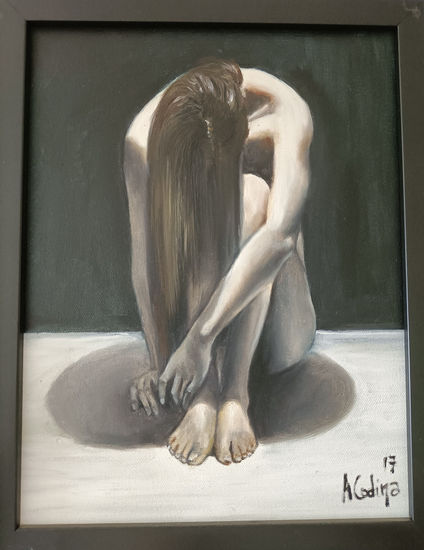 EL DESCONSUELO Óleo Lienzo Desnudos