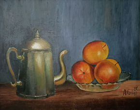 Manzanas y tetera