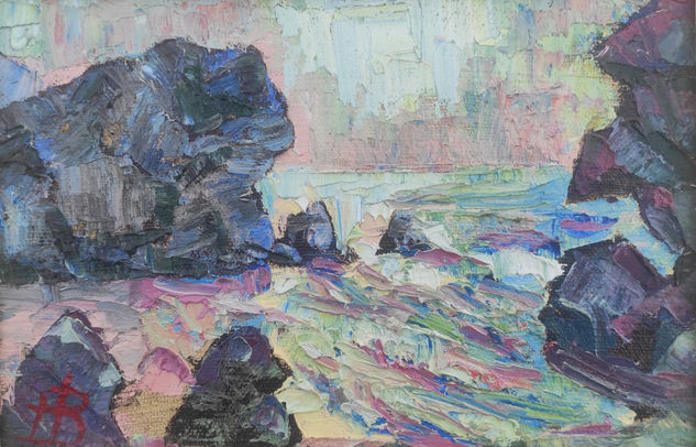 Estudio las cosas Oil Card Marine Painting