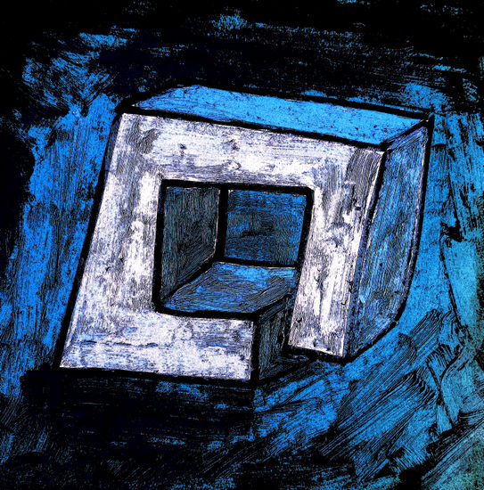 Hierro 17 Oil Panel Figure Painting