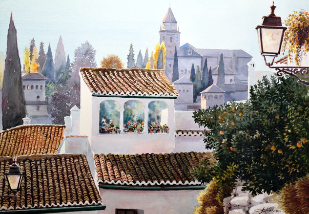 Albaicín.3 Watercolour Paper Landscaping