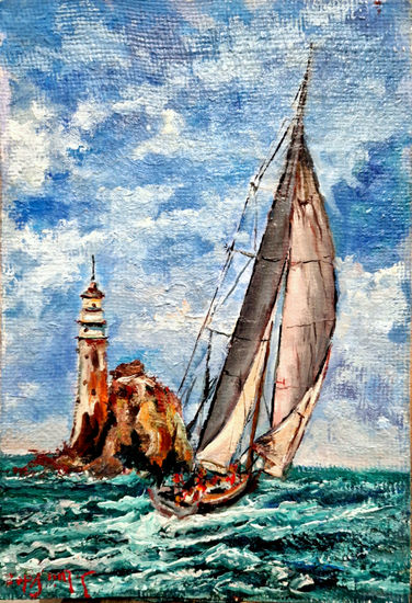 RATELU. Óleo Tabla Marina