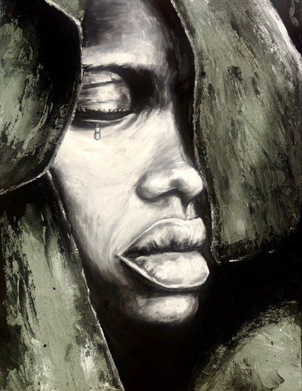 mundo que no existe Acrylic Canvas Figure Painting