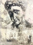 figura griega Pintura original pintada a mano | figura griega clásica | Arte contemporáneo en técnica mixta y acrílico, cuadro decorativo